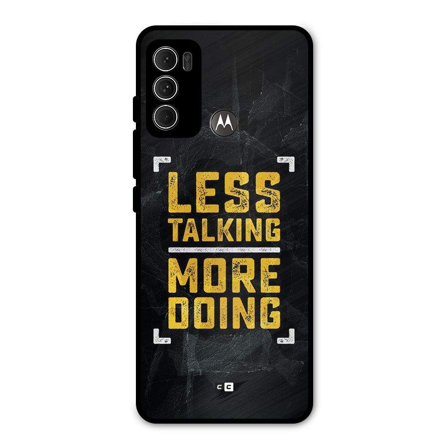 Less Talking Metal Back Case for Moto G60