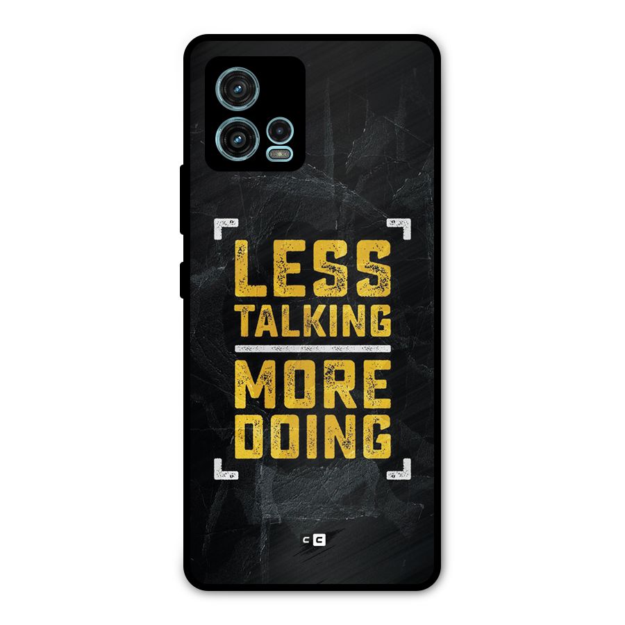 Less Talking Metal Back Case for Moto G72