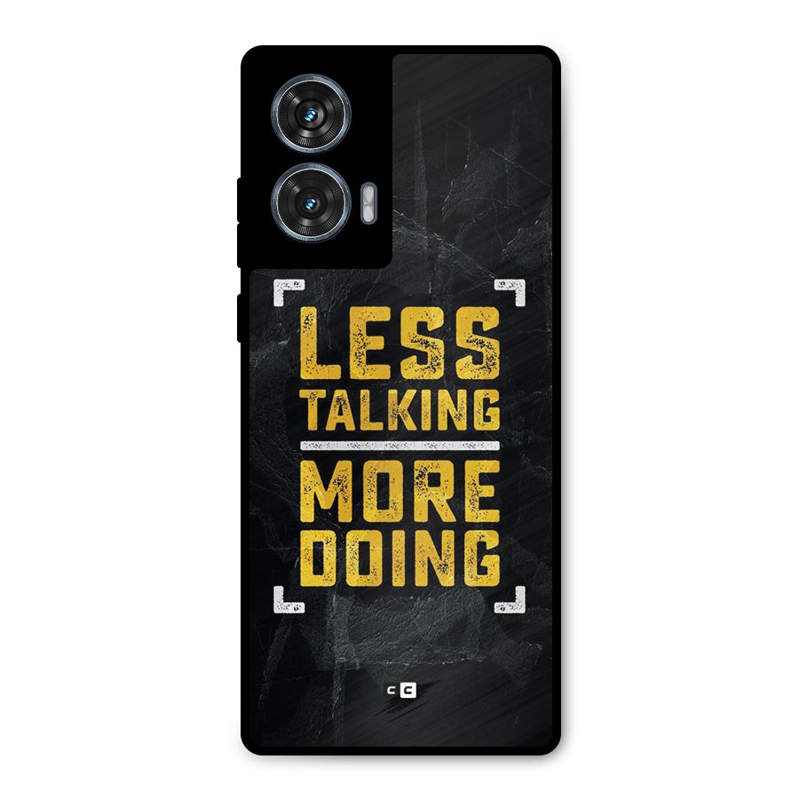 Less Talking Metal Back Case for Motorola Edge 50 Fusion