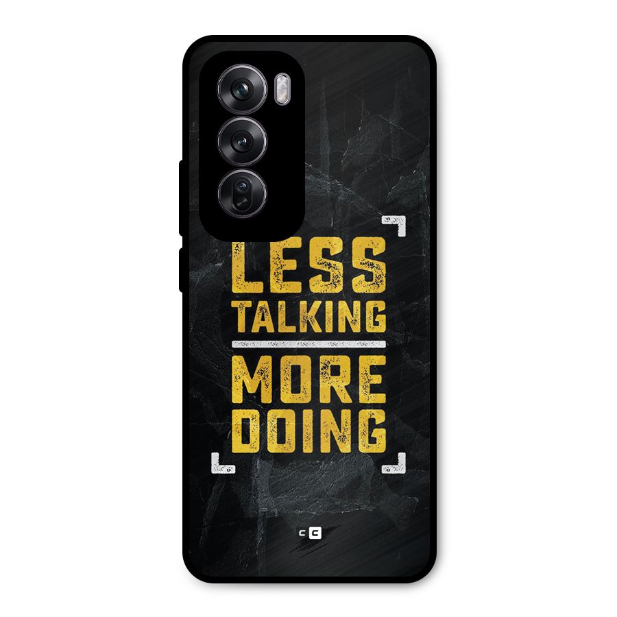 Less Talking Metal Back Case for Oppo Reno12 Pro