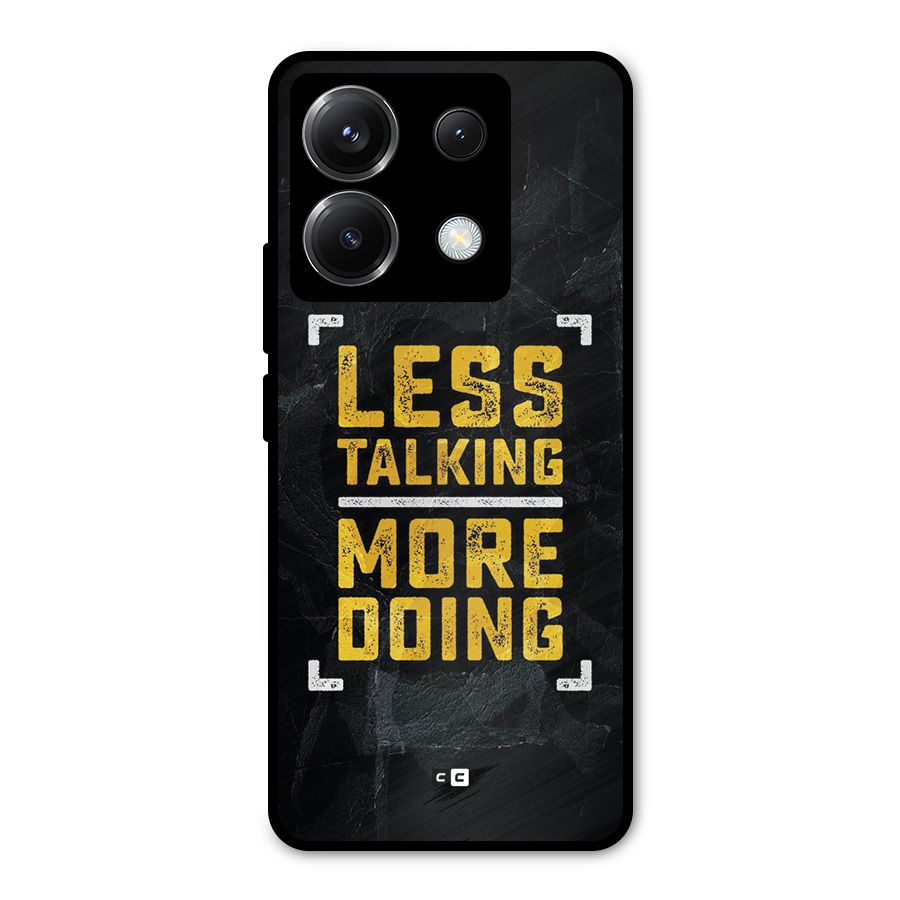 Less Talking Metal Back Case for Poco X6