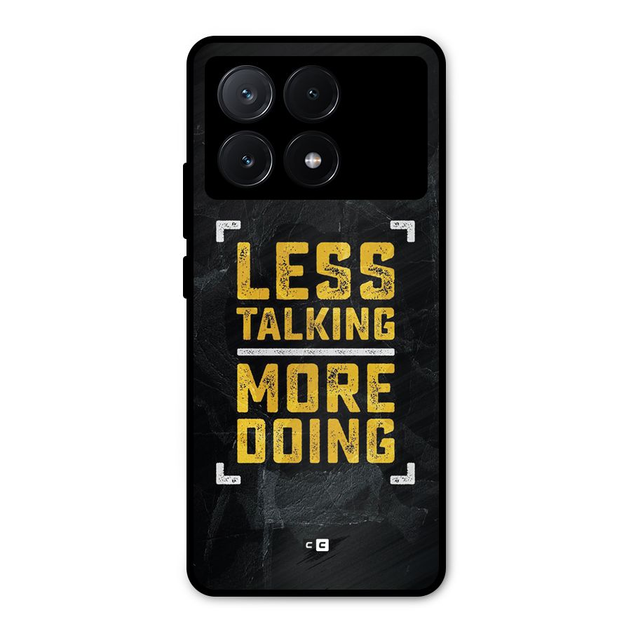 Less Talking Metal Back Case for Poco X6 Pro
