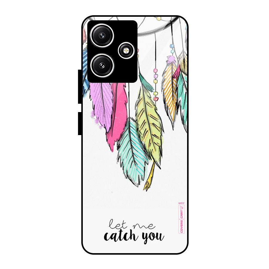 Let Me Catch You Glass Back Case for Poco M6 Pro
