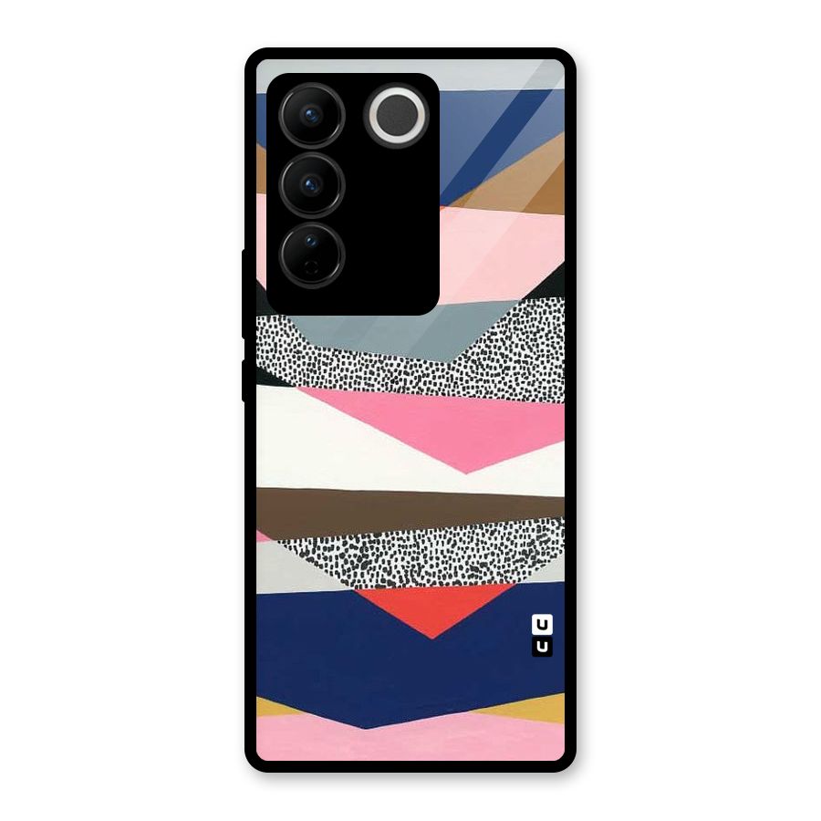 Lethal Abstract Glass Back Case for Vivo V27 Pro