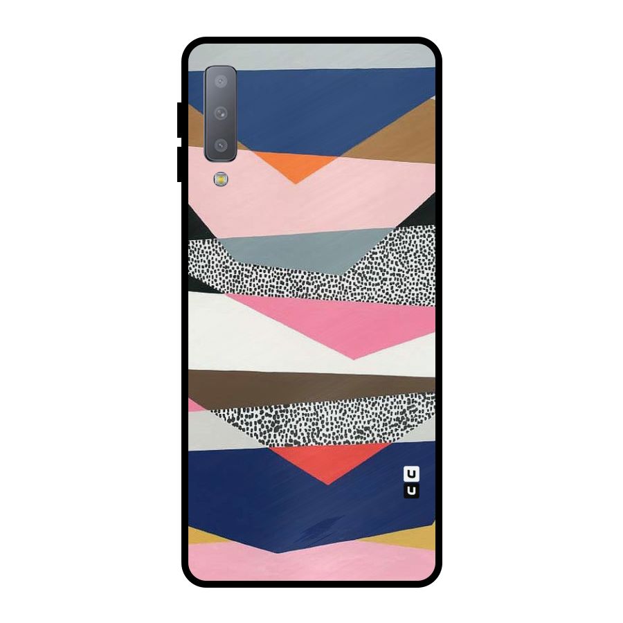 Lethal Abstract Metal Back Case for Galaxy A7 (2018)
