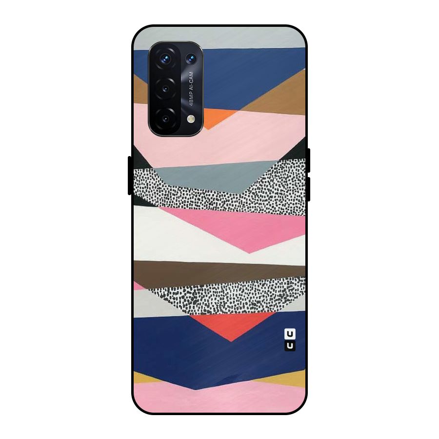 Lethal Abstract Metal Back Case for Oppo A74 5G