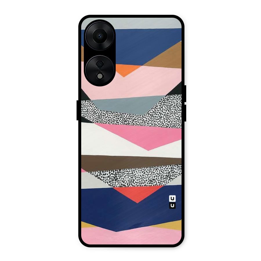 Lethal Abstract Metal Back Case for Oppo A78 5G