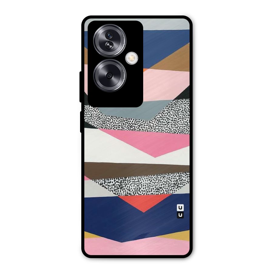 Lethal Abstract Metal Back Case for Oppo A79 5G