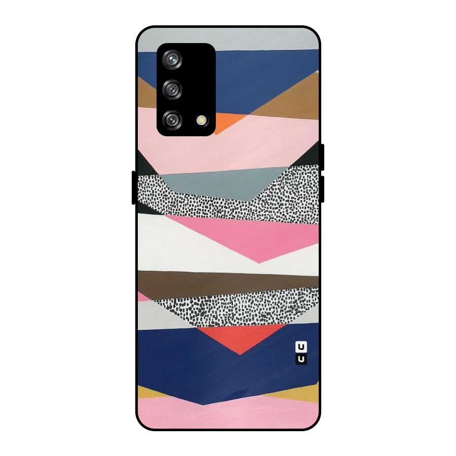 Lethal Abstract Metal Back Case for Oppo F19