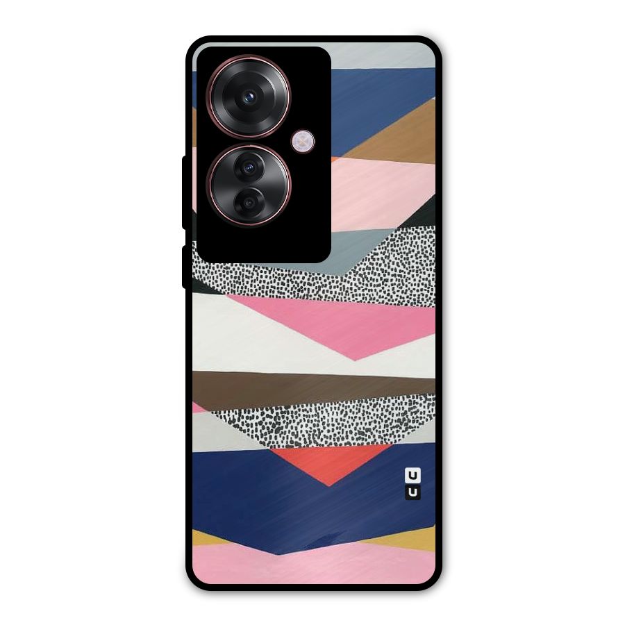 Lethal Abstract Metal Back Case for Oppo F25 Pro