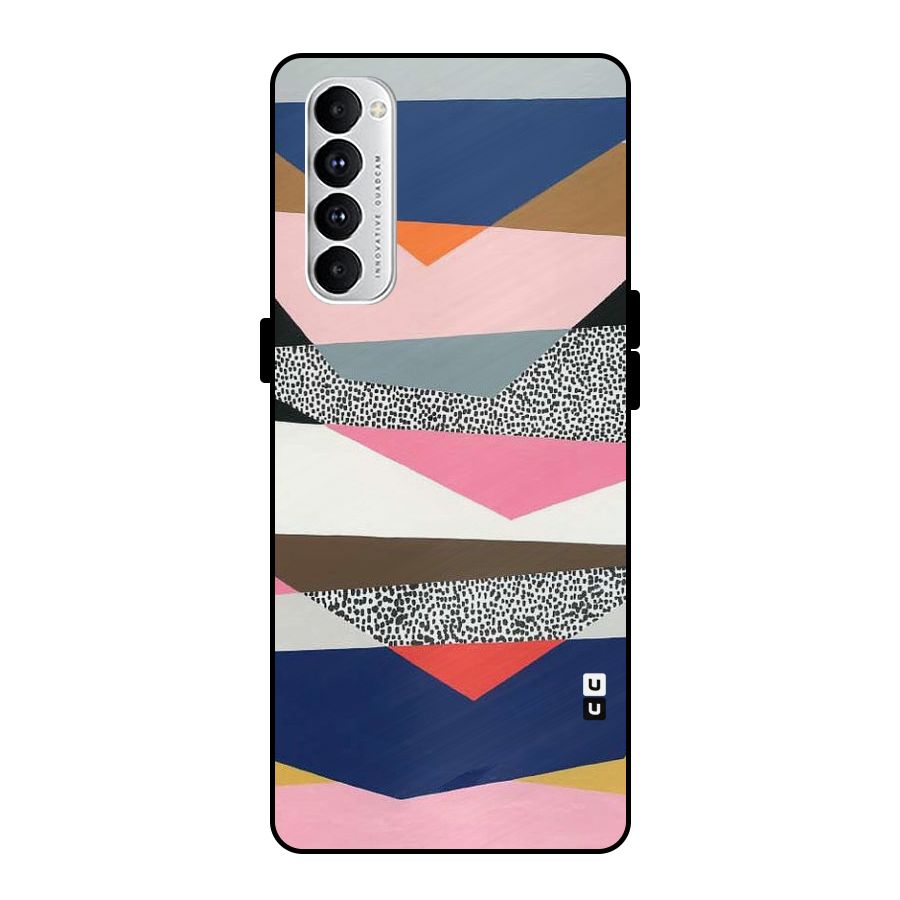 Lethal Abstract Metal Back Case for Oppo Reno4 Pro