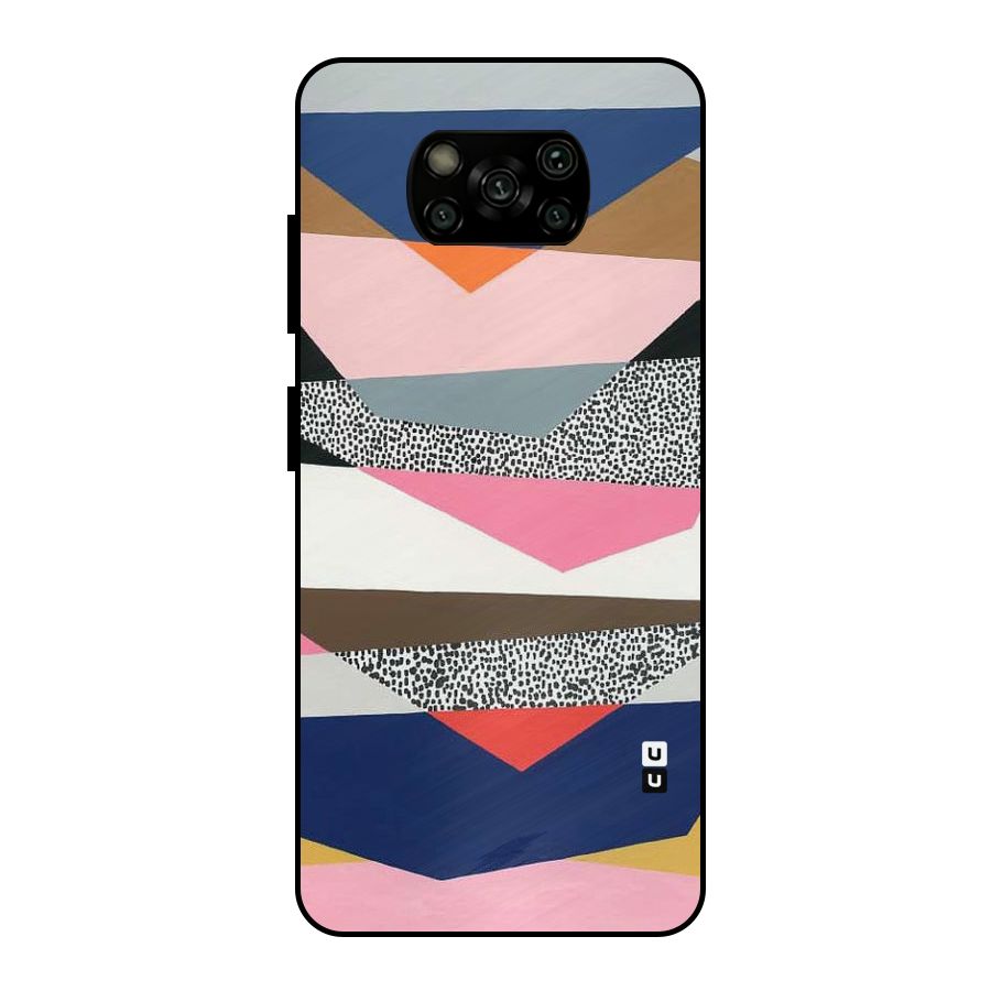 Lethal Abstract Metal Back Case for Poco X3