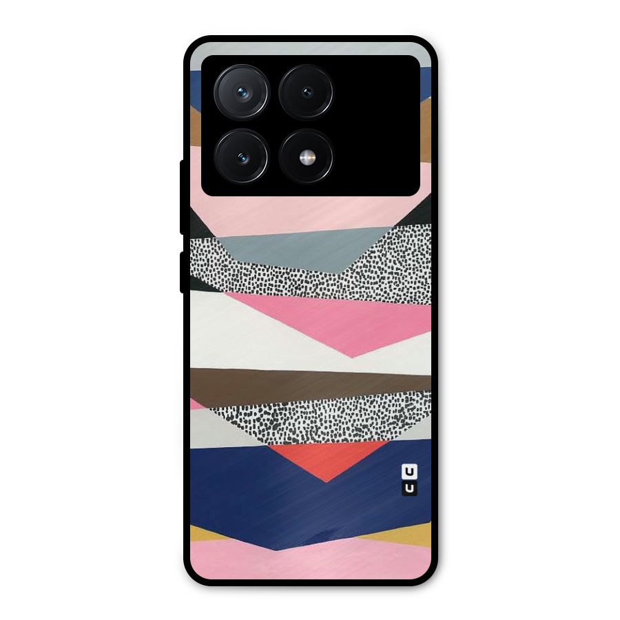 Lethal Abstract Metal Back Case for Poco X6 Pro