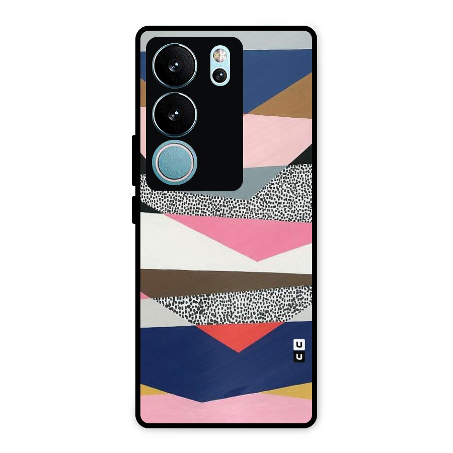 Lethal Abstract Metal Back Case for Vivo V29 Pro