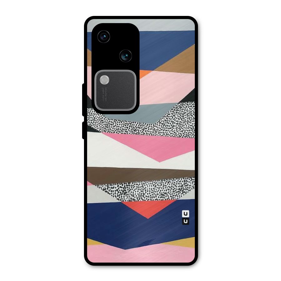 Lethal Abstract Metal Back Case for Vivo V30 Pro