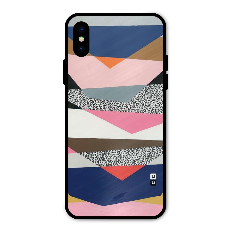 Lethal Abstract Metal Back Case for iPhone XS