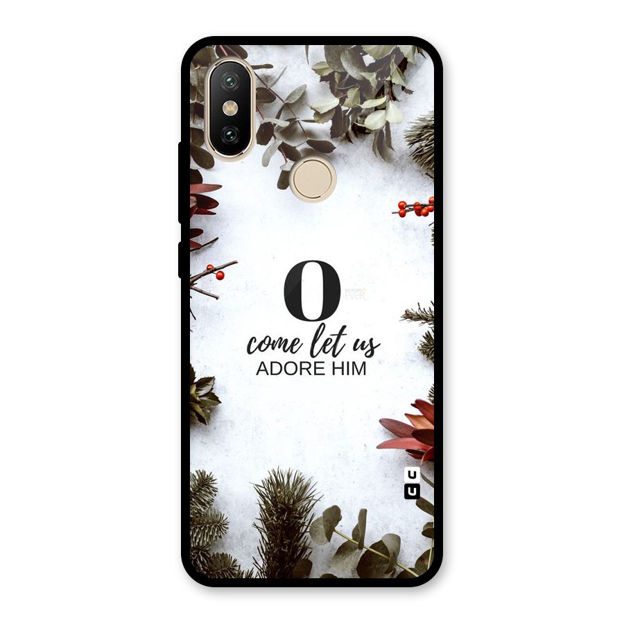 Lets Adore Him Glass Back Case for Redmi A2