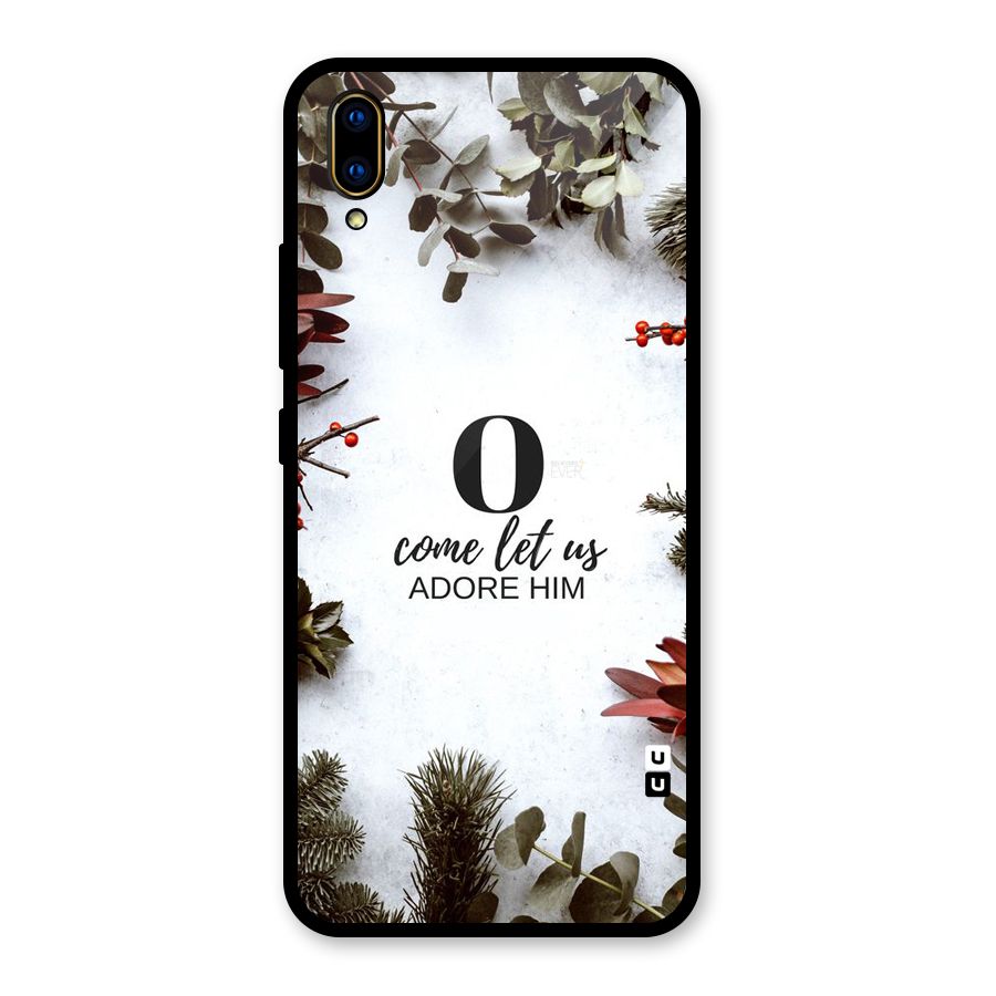 Lets Adore Him Glass Back Case for Vivo V11 Pro