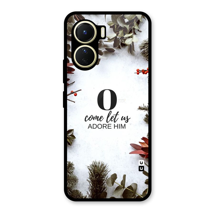 Lets Adore Him Glass Back Case for Vivo Y16