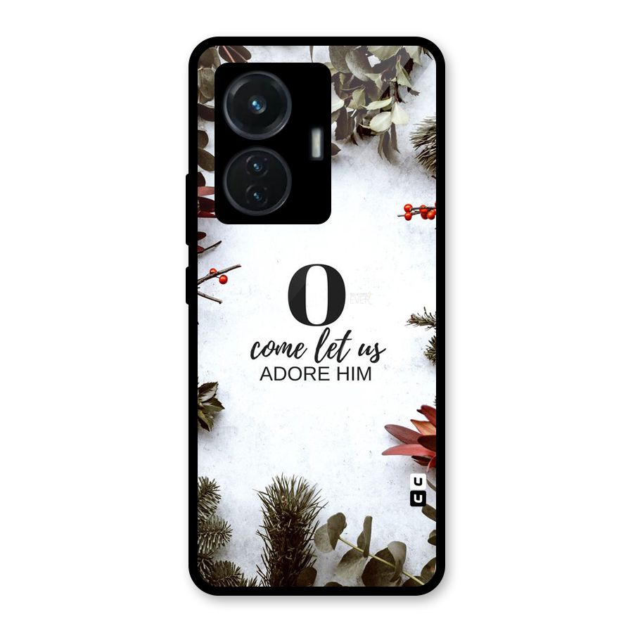 Lets Adore Him Glass Back Case for iQOO Z6 44W