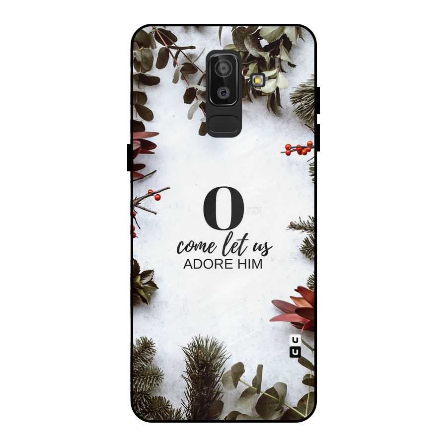 Lets Adore Him Metal Back Case for Galaxy J8