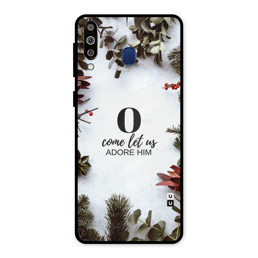 Lets Adore Him Metal Back Case for Galaxy M30