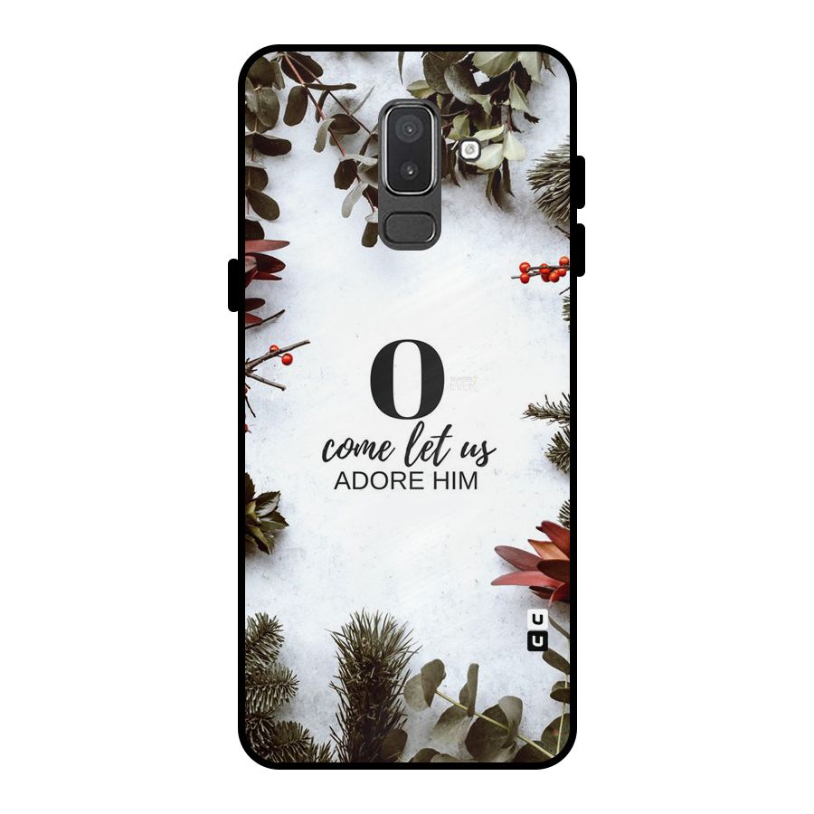 Lets Adore Him Metal Back Case for Galaxy On8 (2018)