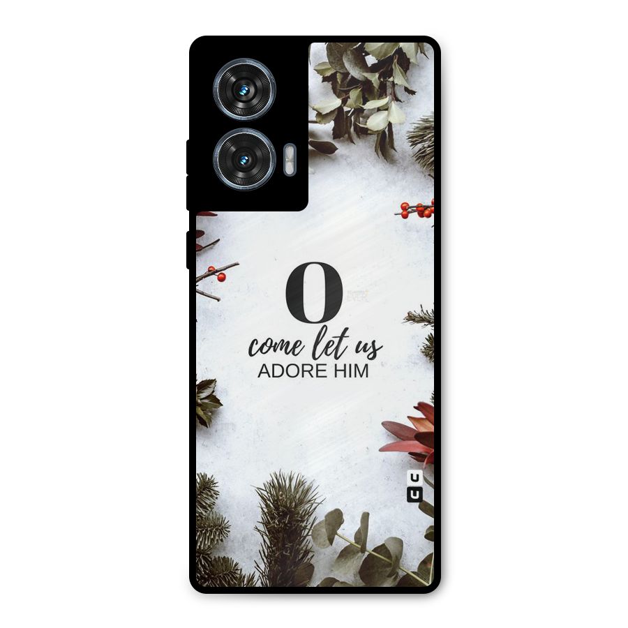 Lets Adore Him Metal Back Case for Motorola Edge 50 Fusion