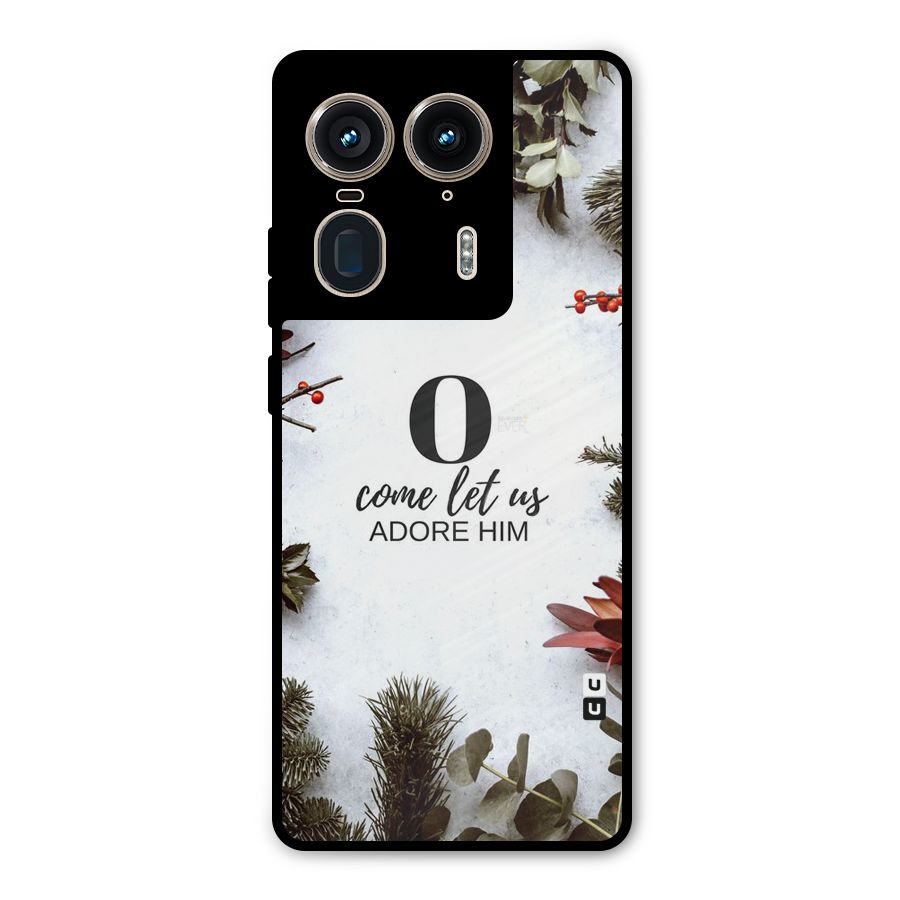 Lets Adore Him Metal Back Case for Motorola Edge 50 Ultra