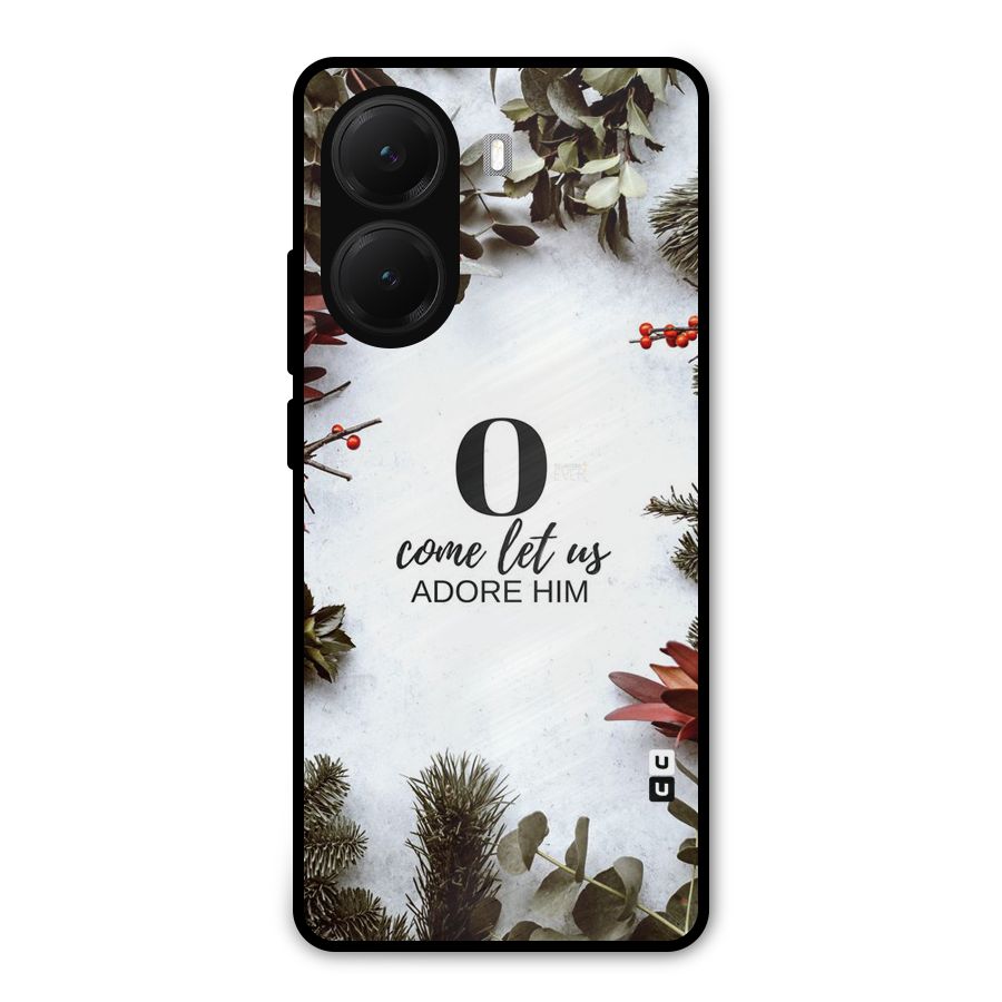 Lets Adore Him Metal Back Case for Poco X7 Pro