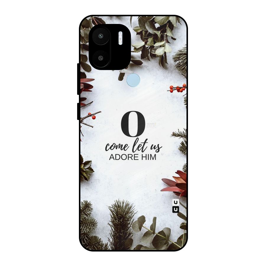 Lets Adore Him Metal Back Case for Redmi A1+