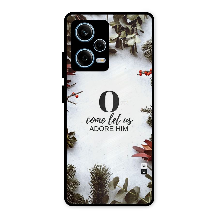 Lets Adore Him Metal Back Case for Redmi Note 12 Pro