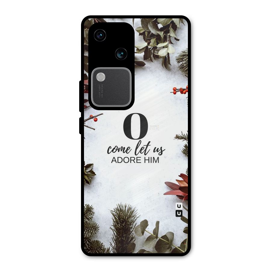 Lets Adore Him Metal Back Case for Vivo V30 Pro