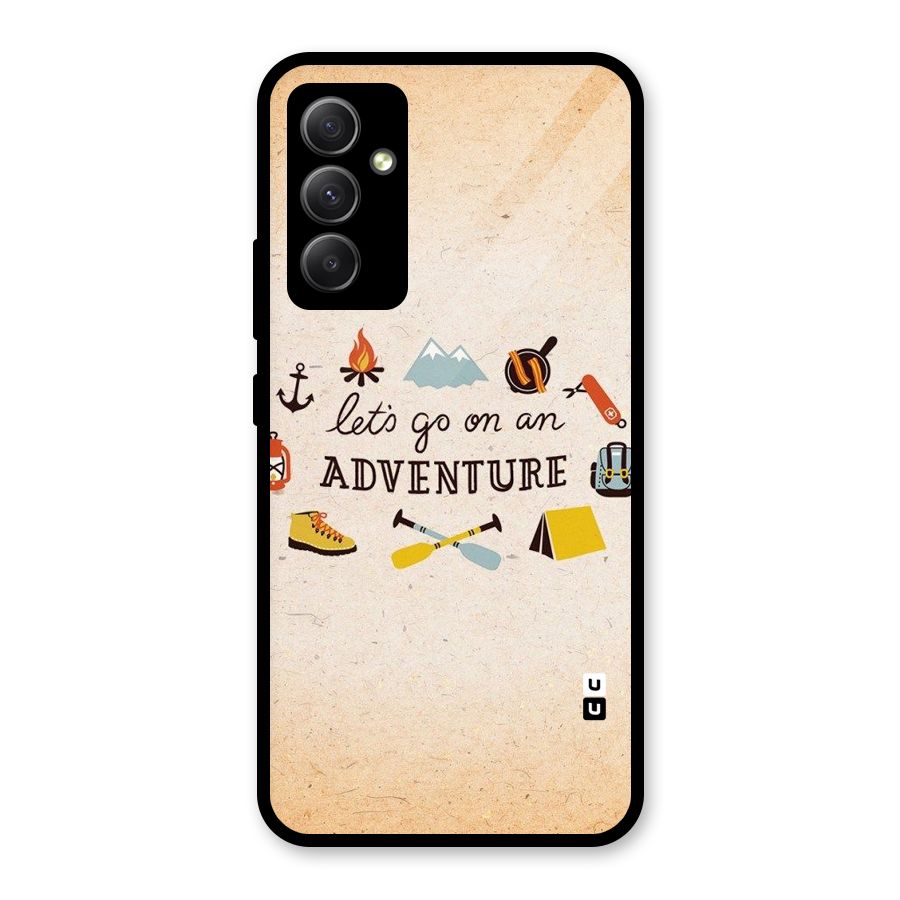 Lets Adventure Life Glass Back Case for Galaxy A34