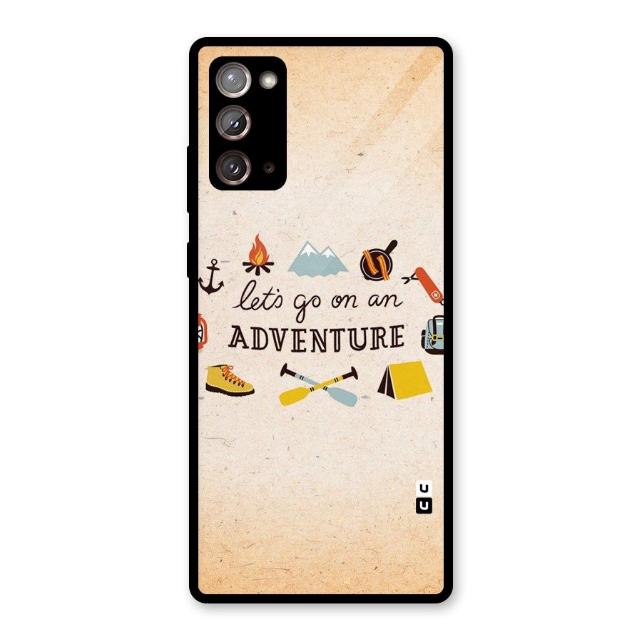 Lets Adventure Life Glass Back Case for Galaxy Note 20
