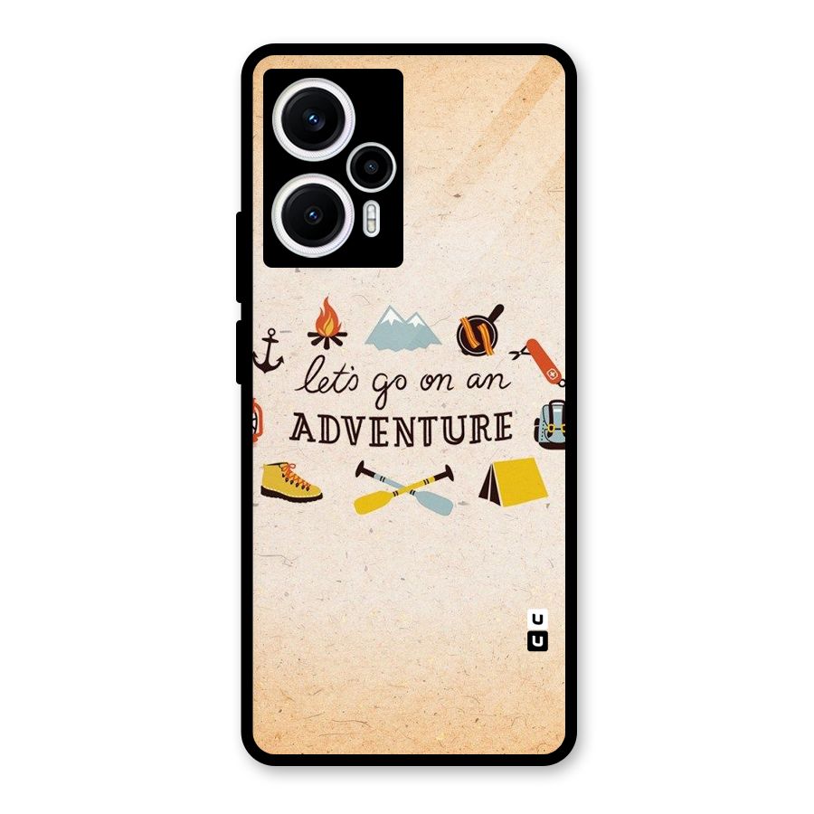 Lets Adventure Life Glass Back Case for Poco F5