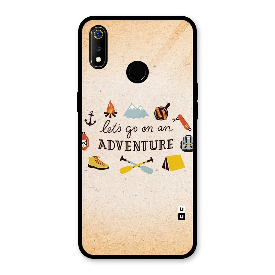 Lets Adventure Life Glass Back Case for Realme 3