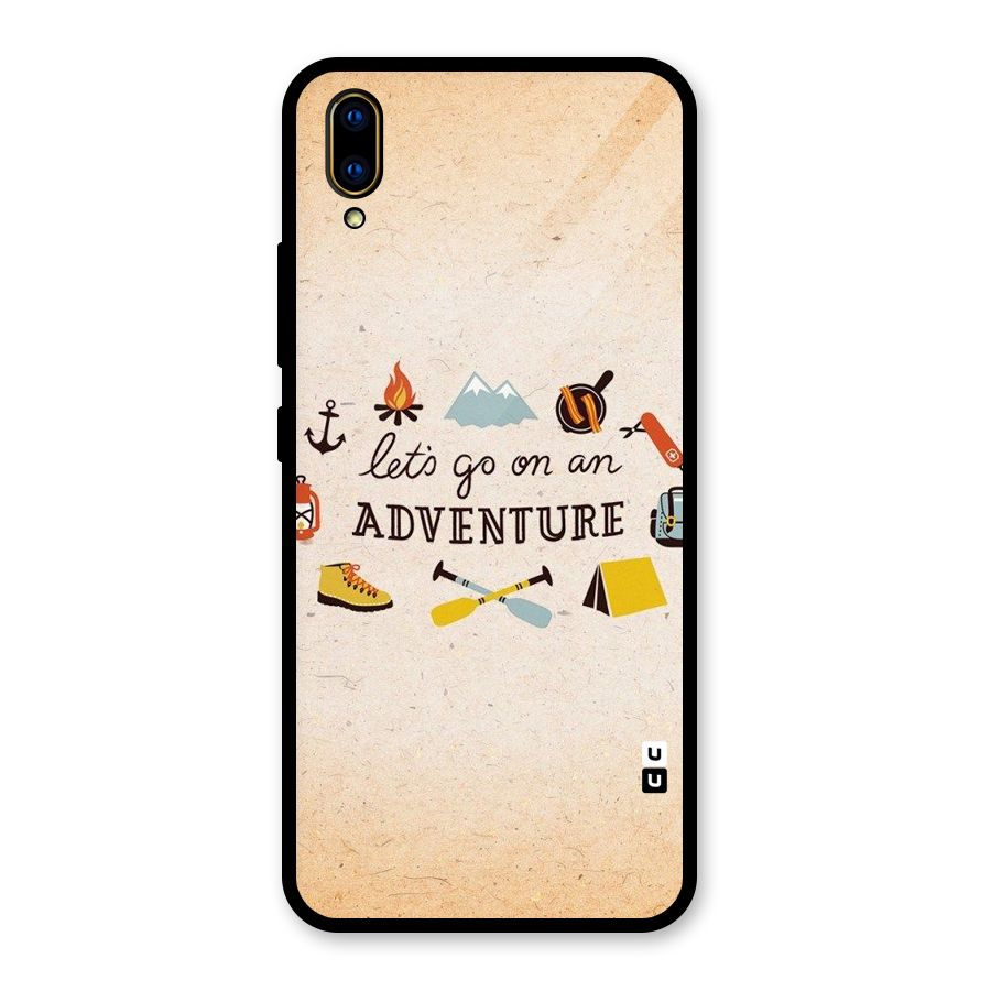 Lets Adventure Life Glass Back Case for Vivo V11 Pro