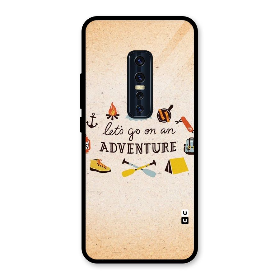Lets Adventure Life Glass Back Case for Vivo V17 Pro