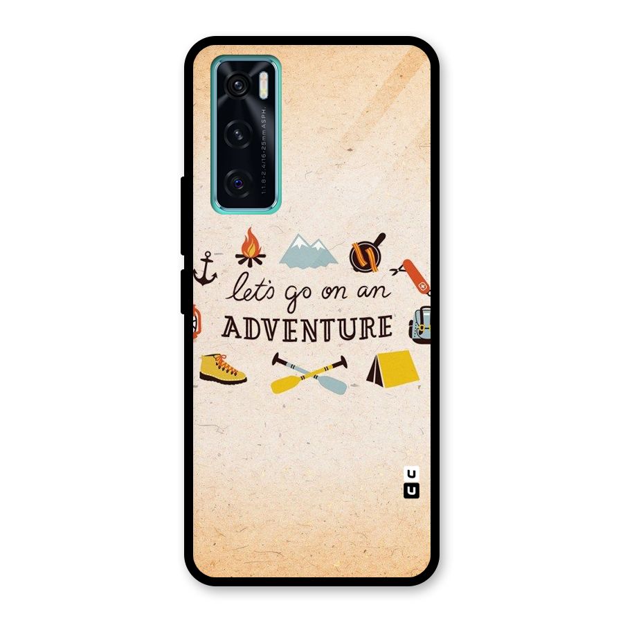 Lets Adventure Life Glass Back Case for Vivo V20 SE