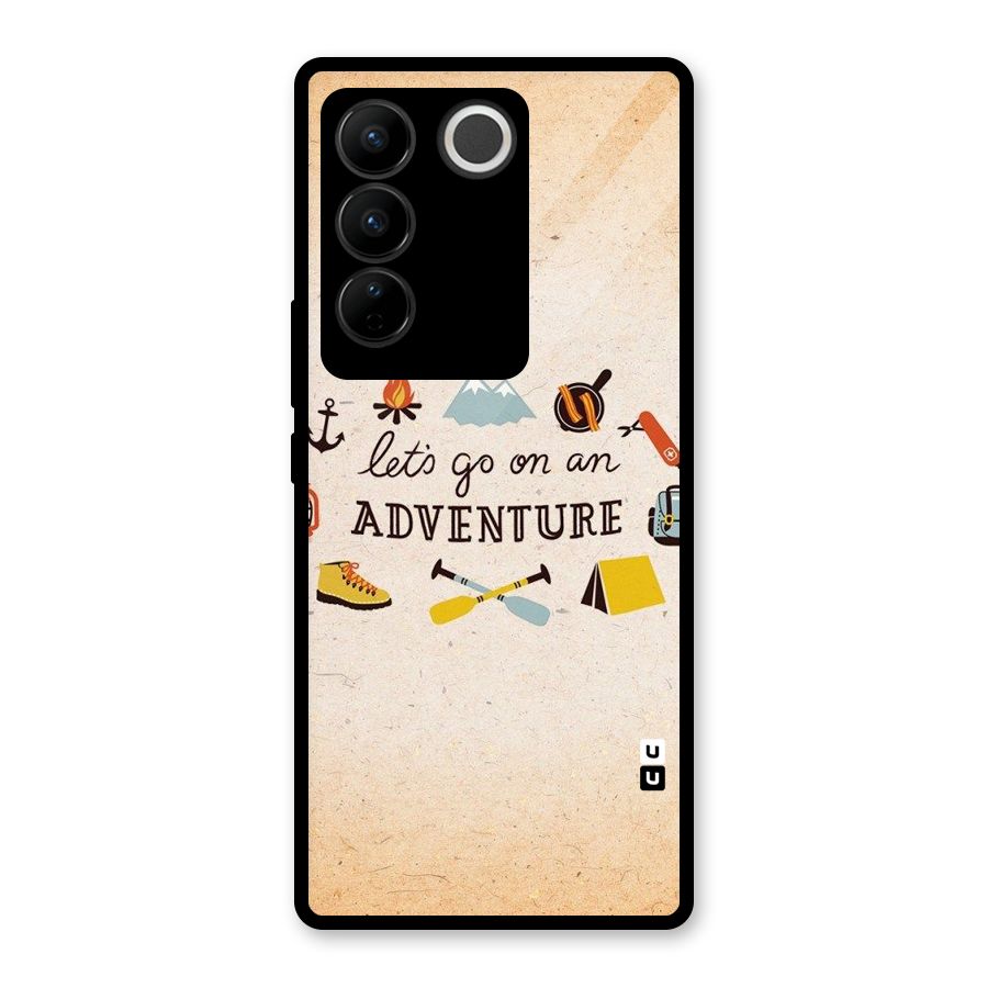 Lets Adventure Life Glass Back Case for Vivo V27 Pro