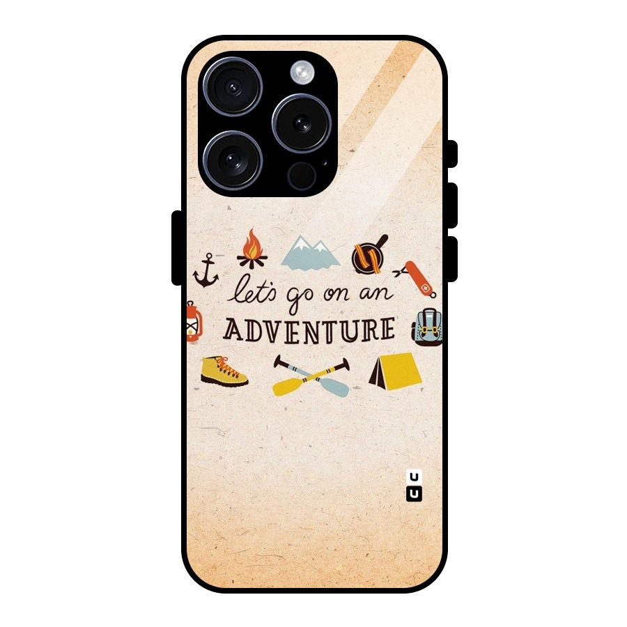Lets Adventure Life Glass Back Case for iPhone 15 Pro