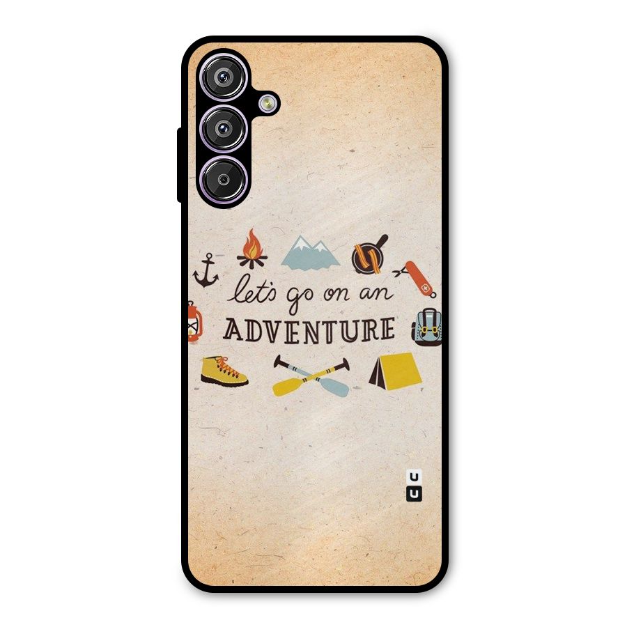 Lets Adventure Life Metal Back Case for Galaxy M15
