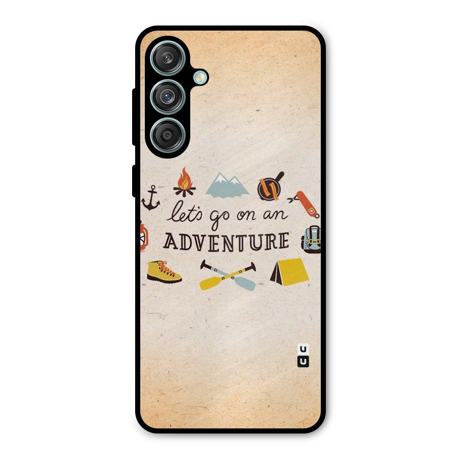 Lets Adventure Life Metal Back Case for Galaxy M55 5G