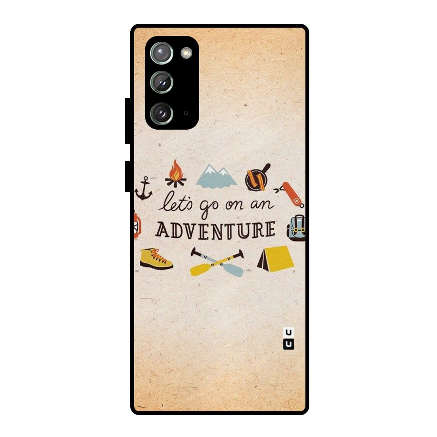 Lets Adventure Life Metal Back Case for Galaxy Note 20