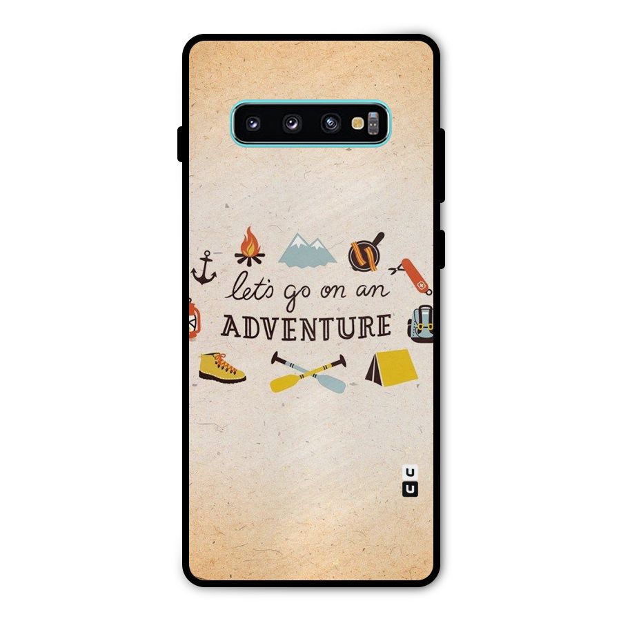 Lets Adventure Life Metal Back Case for Galaxy S10 Plus