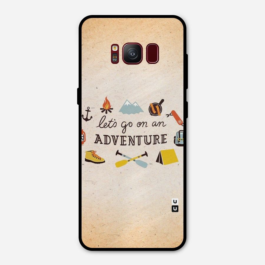Lets Adventure Life Metal Back Case for Galaxy S8
