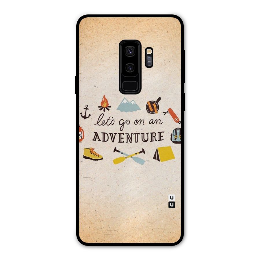 Lets Adventure Life Metal Back Case for Galaxy S9 Plus