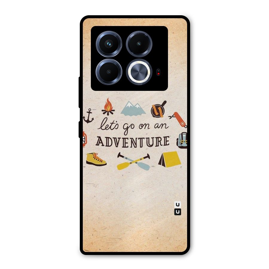 Lets Adventure Life Metal Back Case for Infinix Note 40 5G