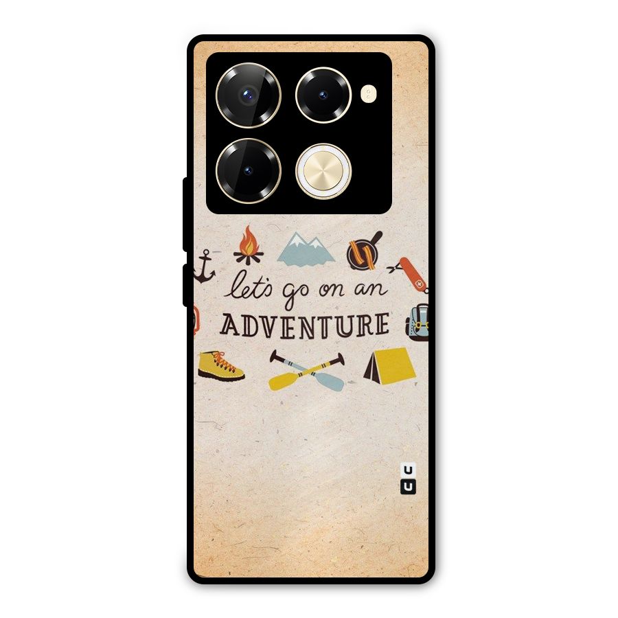 Lets Adventure Life Metal Back Case for Infinix Note 40 Pro